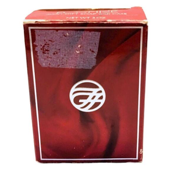 Avon Foxfire Gift‎ Soap with Case 3 oz New Old Stock Red Scented 90s 80s - Picture 6 of 8